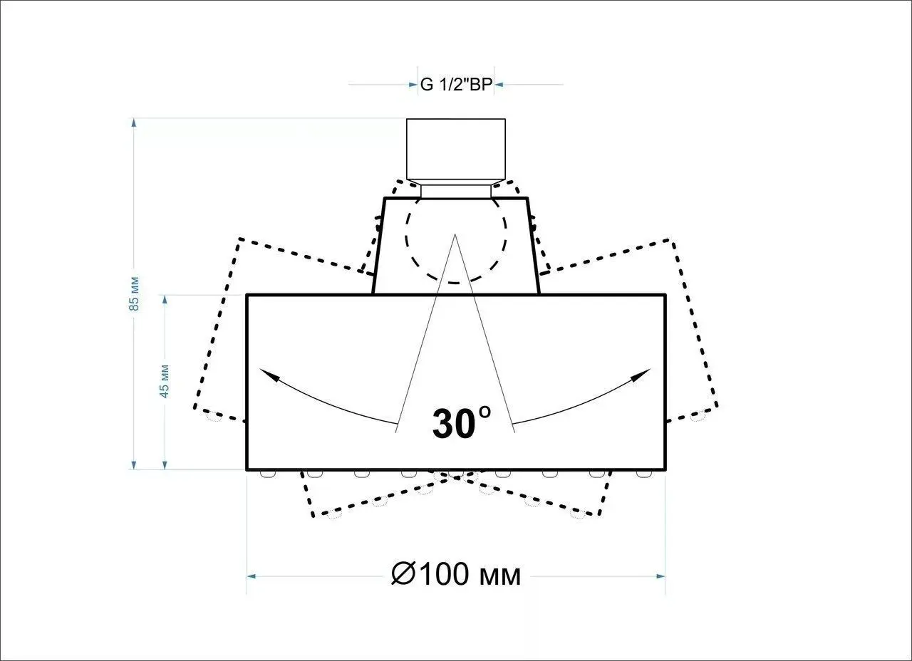 Душевая стойка из нержавеющей стали с лейкой Sawy SDS 029 Air