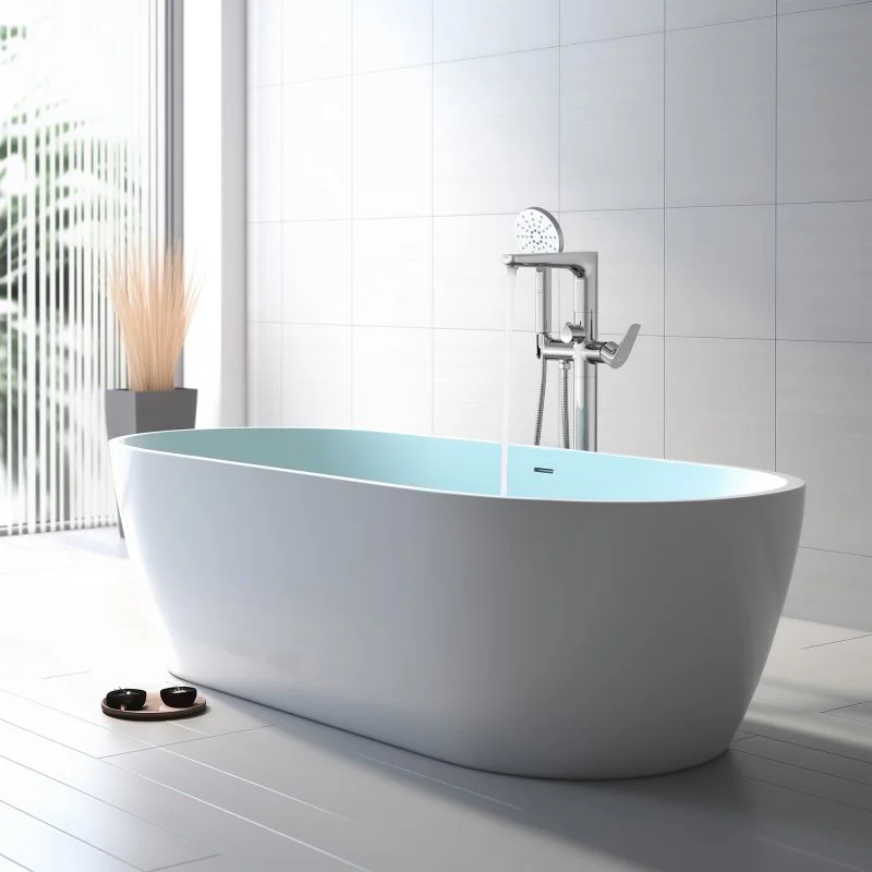Смеситель для ванны напольный (внешняя и скрытая часть) AQUATEK AQ1145CR БЕТТА