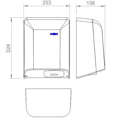 Сушилка для рук FUGA автоматическая 800 W белая Nofer 01851.W