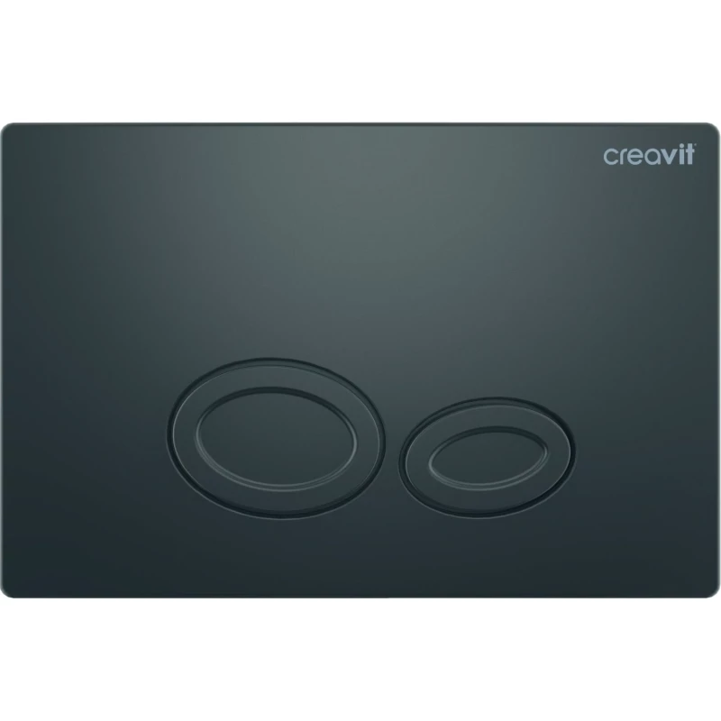 Кнопка смыва Creavit Drop GP2002.04 для инсталляции, антрацит матовый