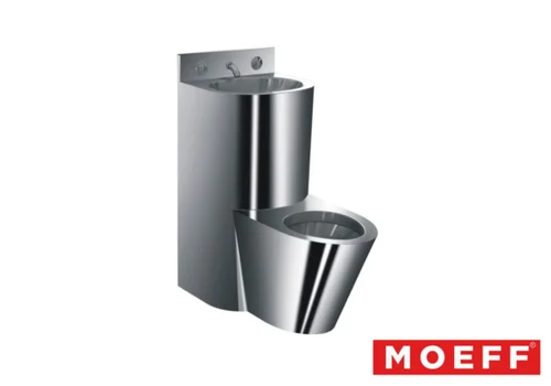 Унитаз с раковиной из нержавеющей стали Moeff MF-233