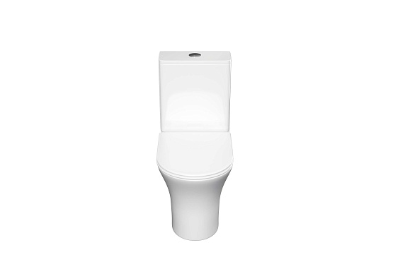 Унитаз напольный, безободковый Aquatek Optima 650x340x790