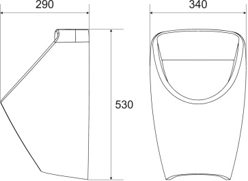 Автоматический писсуар настенный Kopfgescheit KR6021