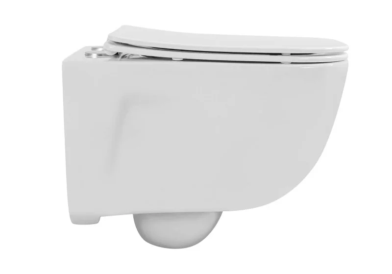 Унитаз подвесной с функцией биде безободковый фарфоровый AQUATEK ДИВА AQ2012B-00 510*350*360 мм