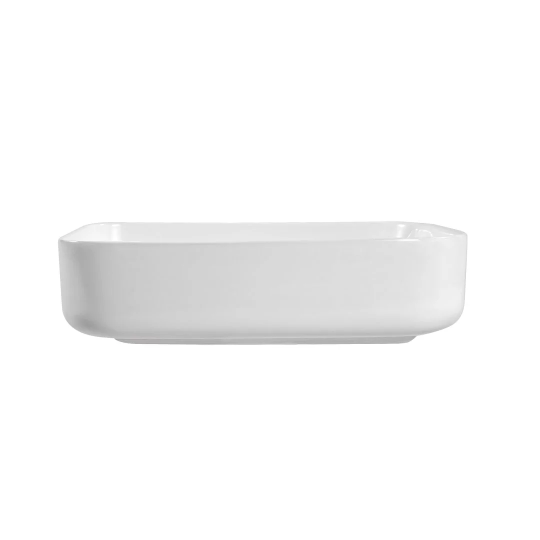 Раковина накладная для установки на столешницу AQUATEK ВЕГА AQ5515-MW 500*390*130, матовый белый