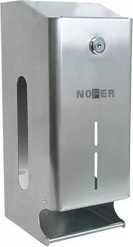 Диспенсер для туалетной бумаги прямоугольный из нержавеющей стали Nofer 05101.B