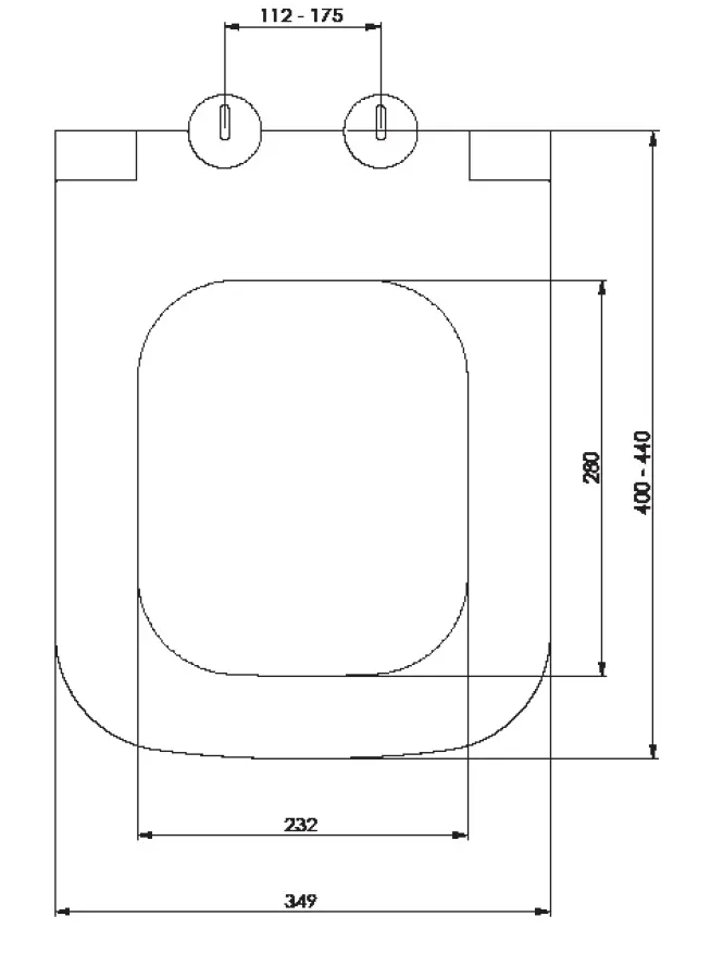 CREAVIT Крышка дюропласт LIDYA KC2903.01.0000E