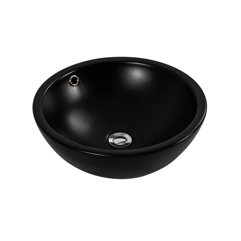 Раковина накладная для установки на столешницу AQUATEK AQ5354-MB 440*440*175, матовый черный