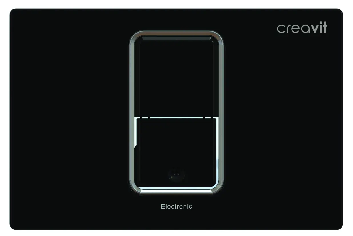 CREAVIT Кнопка для инсталляции сенсорная черная FP8001.02