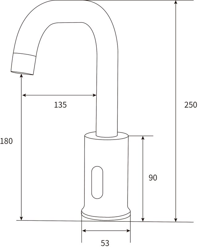 Смеситель для раковины beWash Photocell BWAM0BS869 Хром