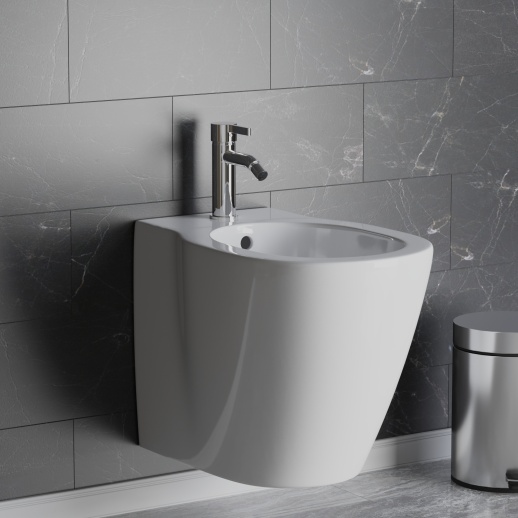 Смеситель для биде PAINI 74CR304 Brera без донного клапана, хром (CR)