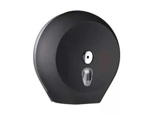 Диспенсер для туалетной бумаги пластмассовый Black малый Nofer 05010.N