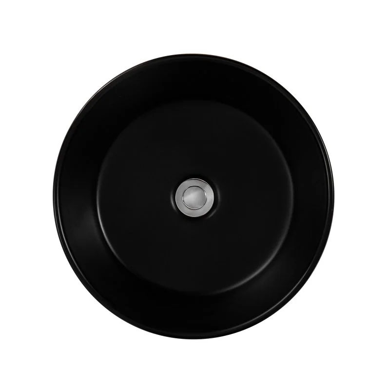Раковина накладная для установки на столешницу AQUATEK AQ5118-MB 400*400*165, матовый черный
