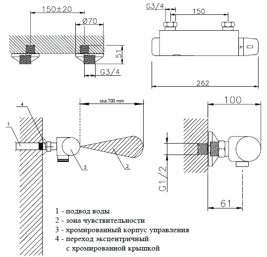 Автоматическое управление душем, Sanela SLS 03SB (22031)