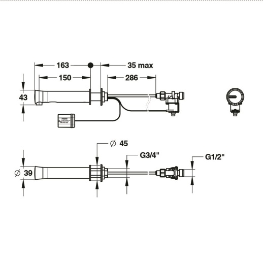Кран бесконтактный Presto Neo 57036