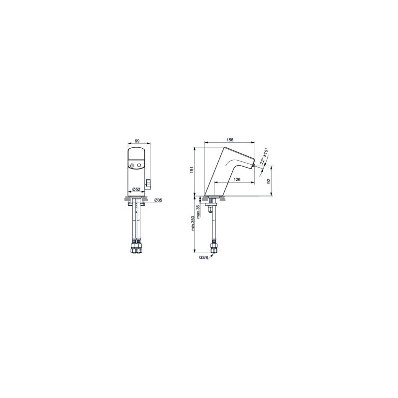 Смеситель для раковины Ideal Standard INTELLIFLOW A7857AA