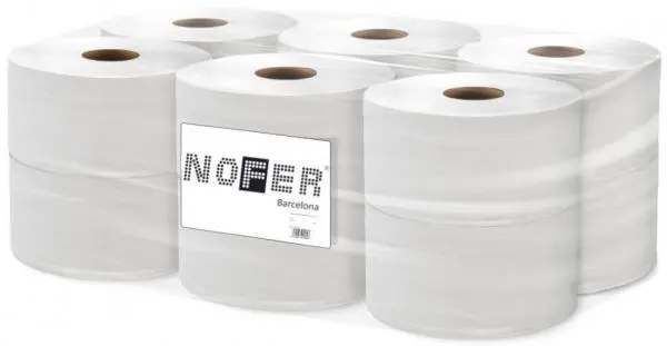 Туалетная бумага премиум двуслойная белая/12 Nofer 160 м,