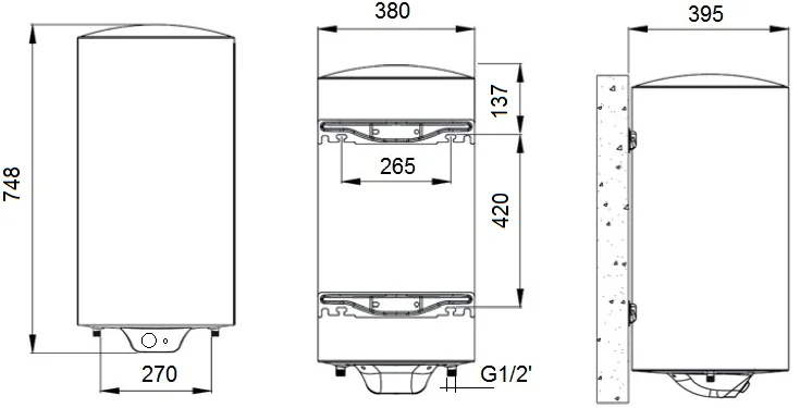Водонагреватель Nofer SIE050N 50л.