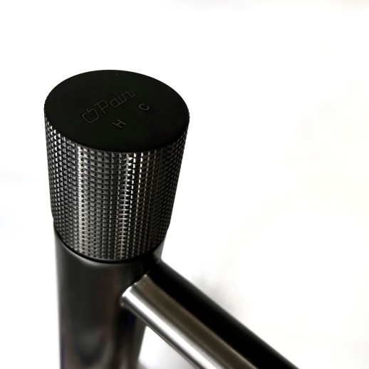 Смеситель для раковины PAINI Cox Grip 7GPZ205OLL без донного клапана, высокий, черный брашированный PVD (PZ)