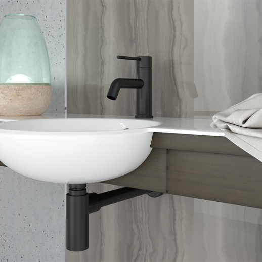 Сифон для раковины PAINI Cox 78PZ849, черный брашированный PVD (PZ)