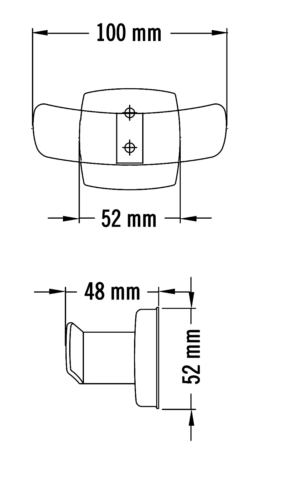 Крючок двойной Mediclinics Medisteel AI0036CS