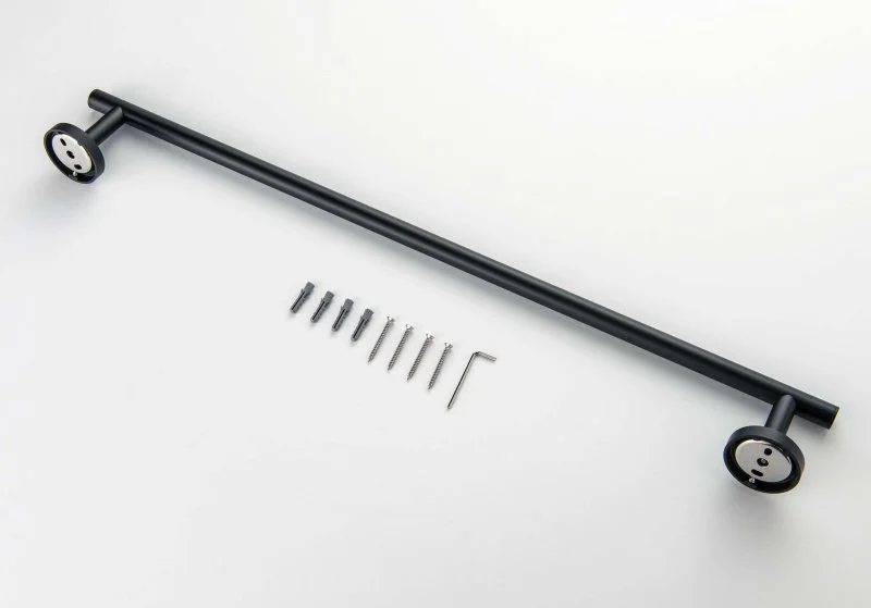 Полотенцедержатель 600 мм AQUATEK, матовый черный AQ4214MB ОБЕРОН