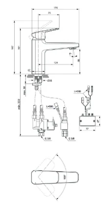 Смеситель Ideal Standard CERAPLAN HYBRID BD282XG