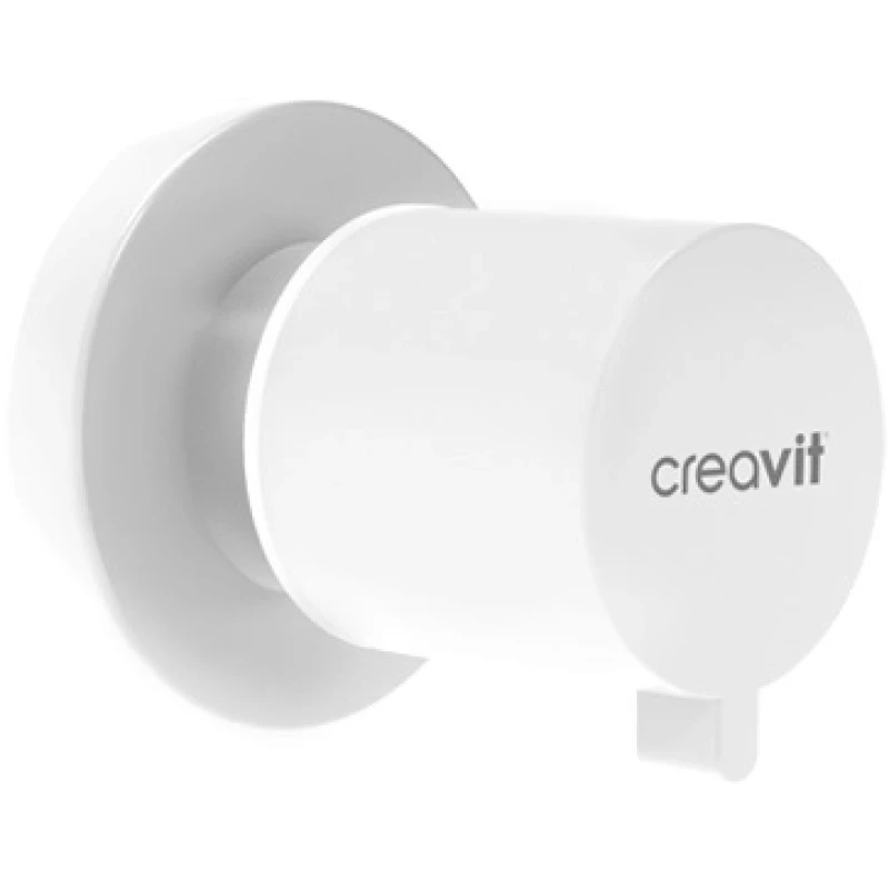 Вентиль запорный Creavit AC50L.MBY белый