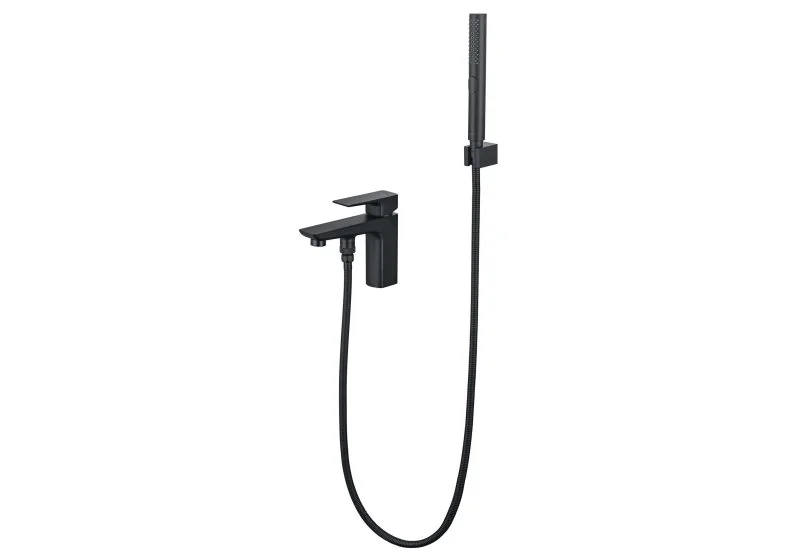 Смеситель врезной на борт ванны на 1 отв. AQUATEK, матовый черный AQ1044MB ВЕГА