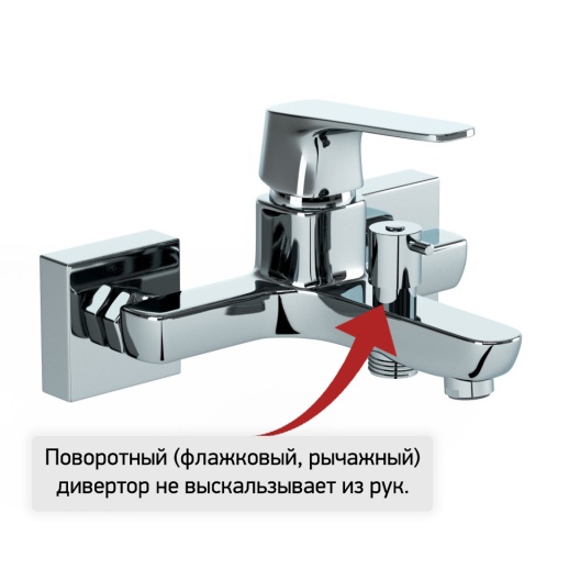 Смеситель для ванны PAINI RTCR111 Bari без аксессуара, хром (CR)