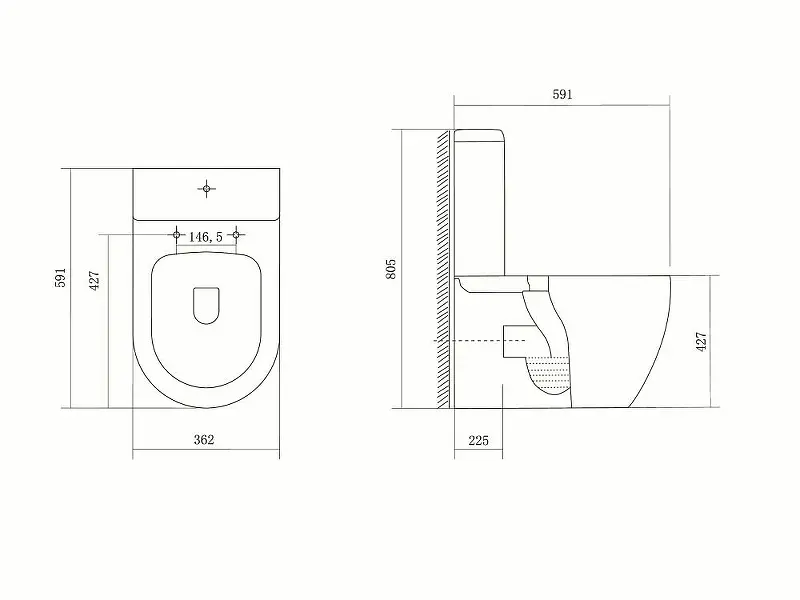 Унитаз компакт Aquatek Оберон AQ1273S-00 с бачком и сиденьем Микролифт