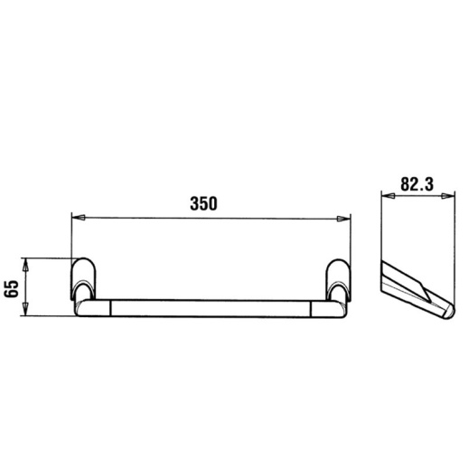 Держатель для полотенец PAINI 73CR001 Morgana 350 мм., хром (CR)