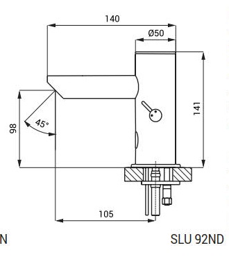 Сенсорный смеситель для раковины Sanela SLU 92NDB 53927