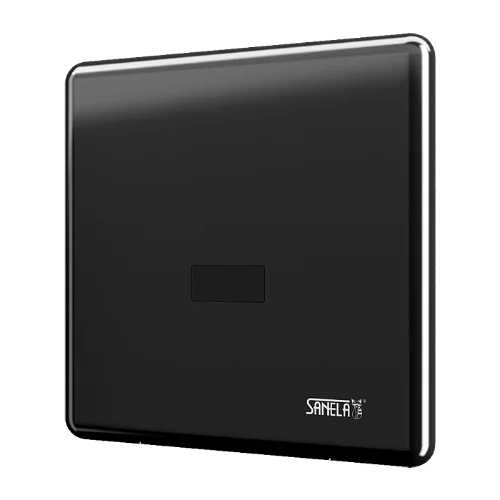 Sanela SLP 06KV Инфракрасное чёрное устройство смыва для писсуара, с монтажной коробкой, 6 В