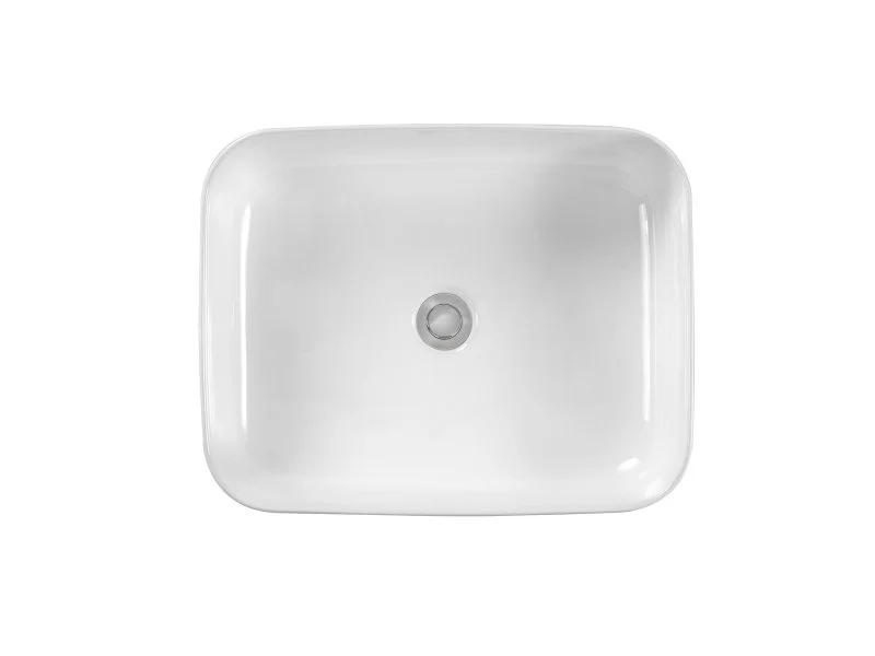 Раковина накладная для установки на столешницу AQUATEK ВЕГА AQ5515-MW 500*390*130, матовый белый