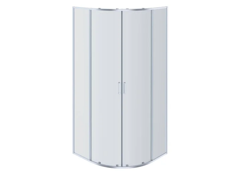 AQUATEK AQ ARI RO10020CH Душевой уголок 1/4 круга, двери раздвижные