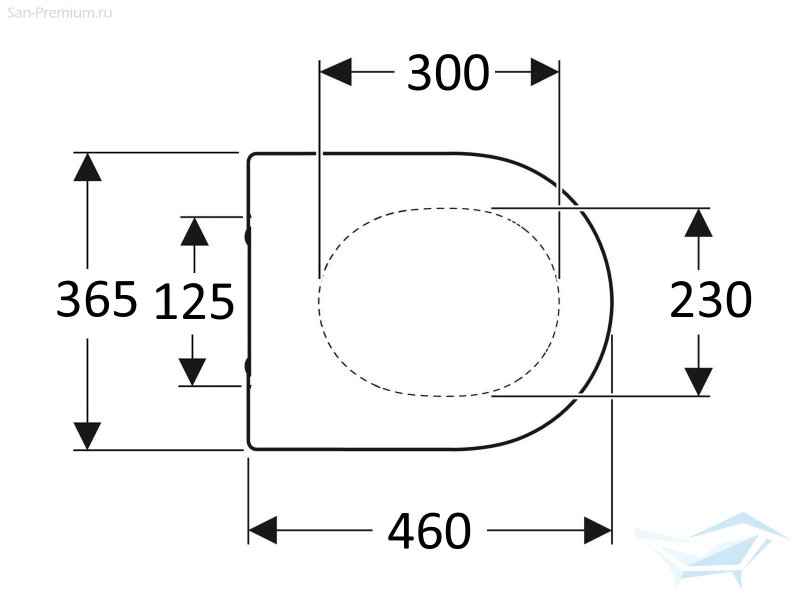 AQ5026-00 Крышка-сиденье тонкое soft-close для AQ1363B-00 / AQ1363W-00 / AQ1253W-00/AQ1365T-00