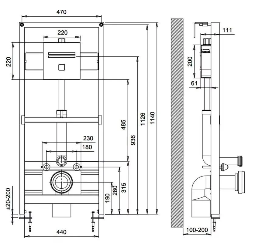 Бесконтактное смывное устройство для унитаза Stern Nara 2032 KE
