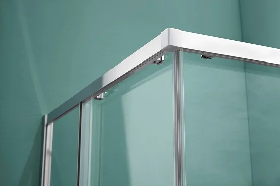 AQ NAA 1142-80 Душевой уголок квадратный, двери раздвижные 800x800x2000 профиль хром