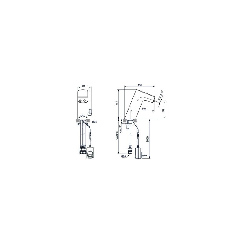 Смеситель для раковины Ideal Standard INTELLIFLOW A7856B3