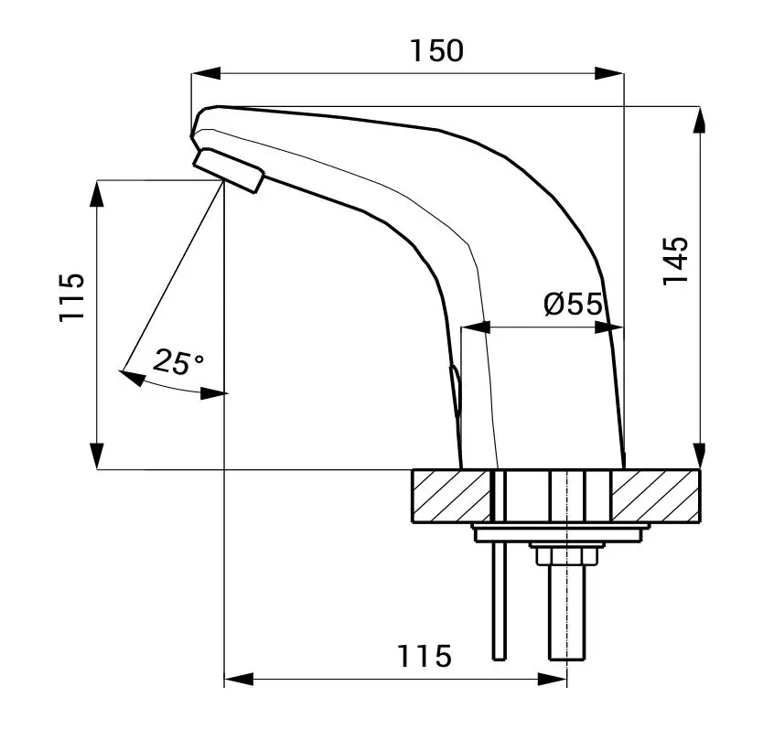 Бесконтактный смеситель Sanela SLU 30 (03300)