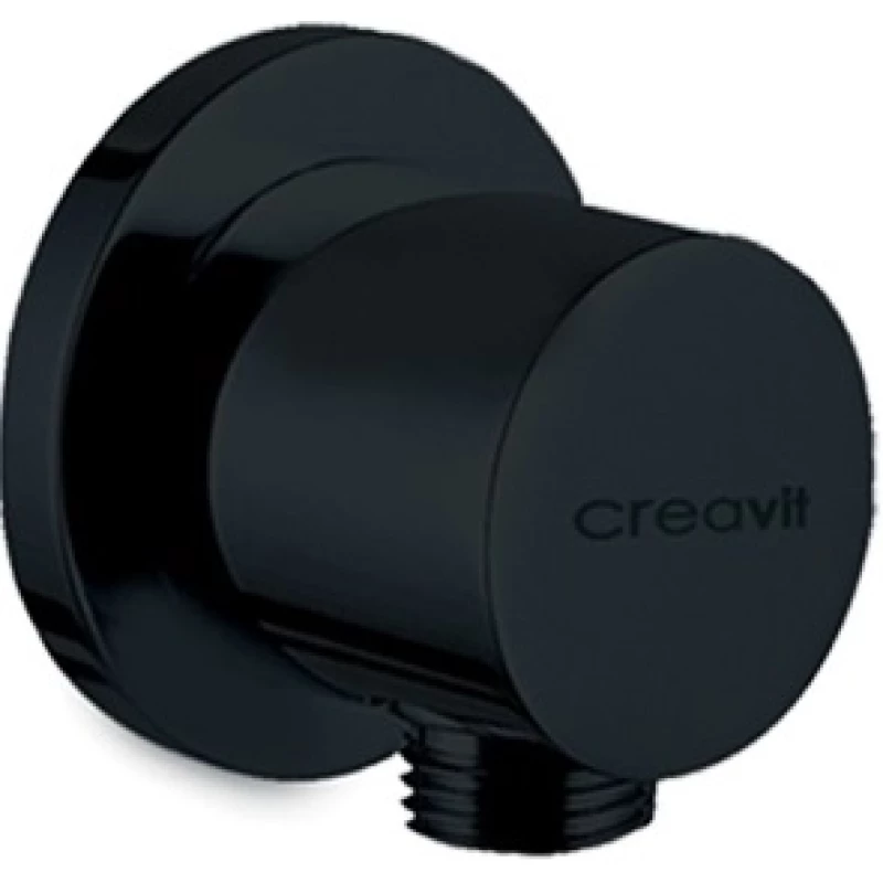 Подключение для душевого шланга Creavit A01S черный матовый