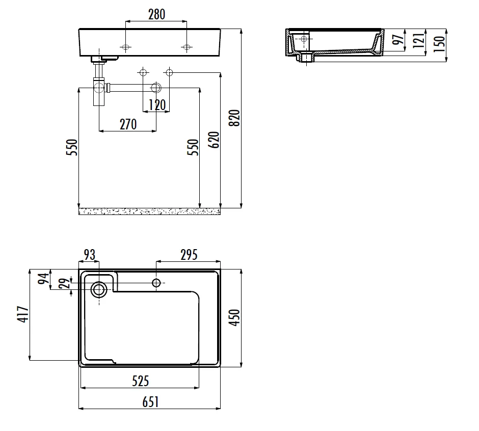 CREAVIT Раковина AR065-00CB00E-0000