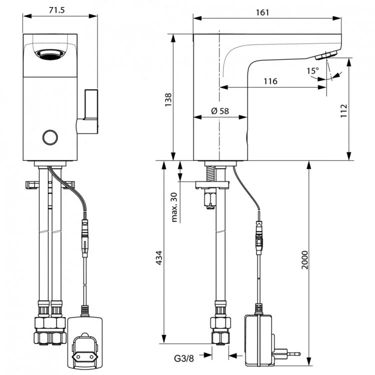 Смеситель для раковины Ideal Standard CERAPLUS A6146AA