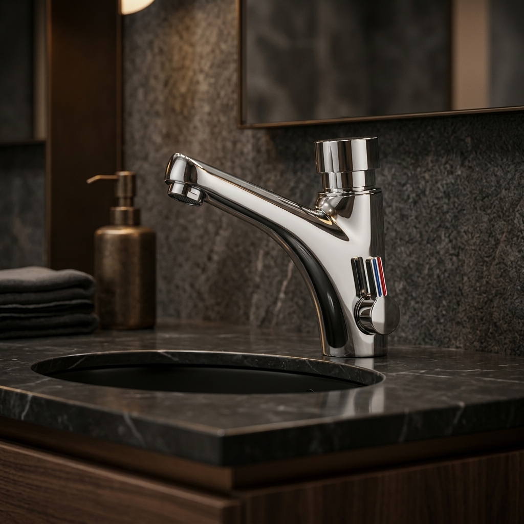 Порционно нажимной смеситель для раковины SAWY PNSS24