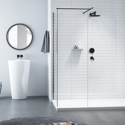 Кронштейн для верхнего душа PAINI 50PZ745TT35 350 мм. круглый, черный брашированный PVD (PZ