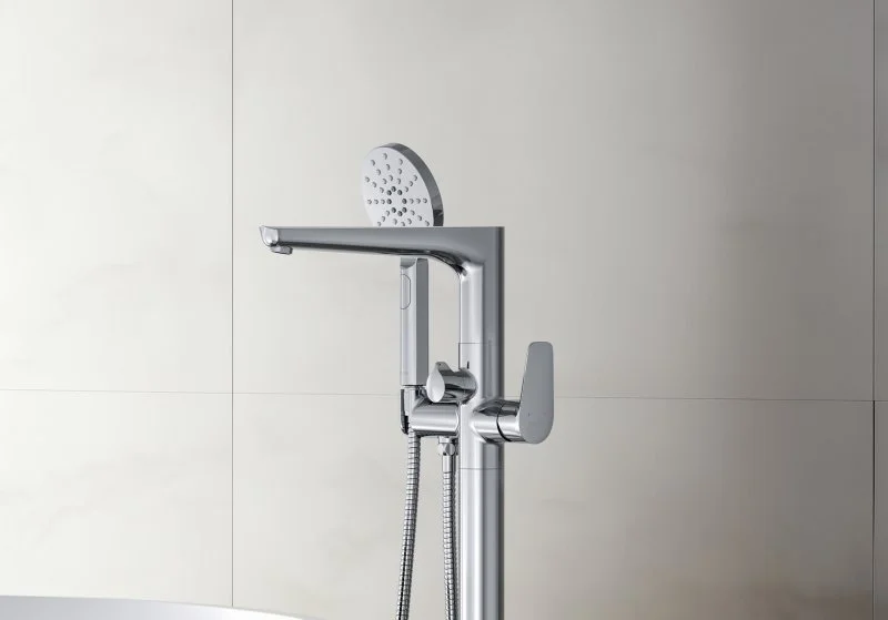 Смеситель для ванны напольный (внешняя и скрытая часть) AQUATEK AQ1145CR БЕТТА
