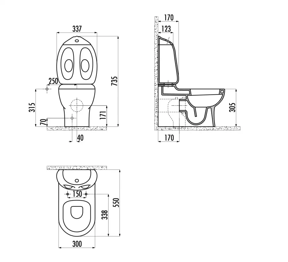 CREAVIT DUCKY Бачок детский DC400-00CB00E-0000