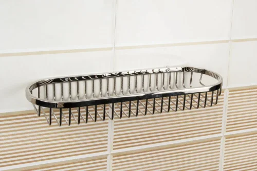 Мыльница в сеточку овальная 40х355х120 mm Nofer 09065.B