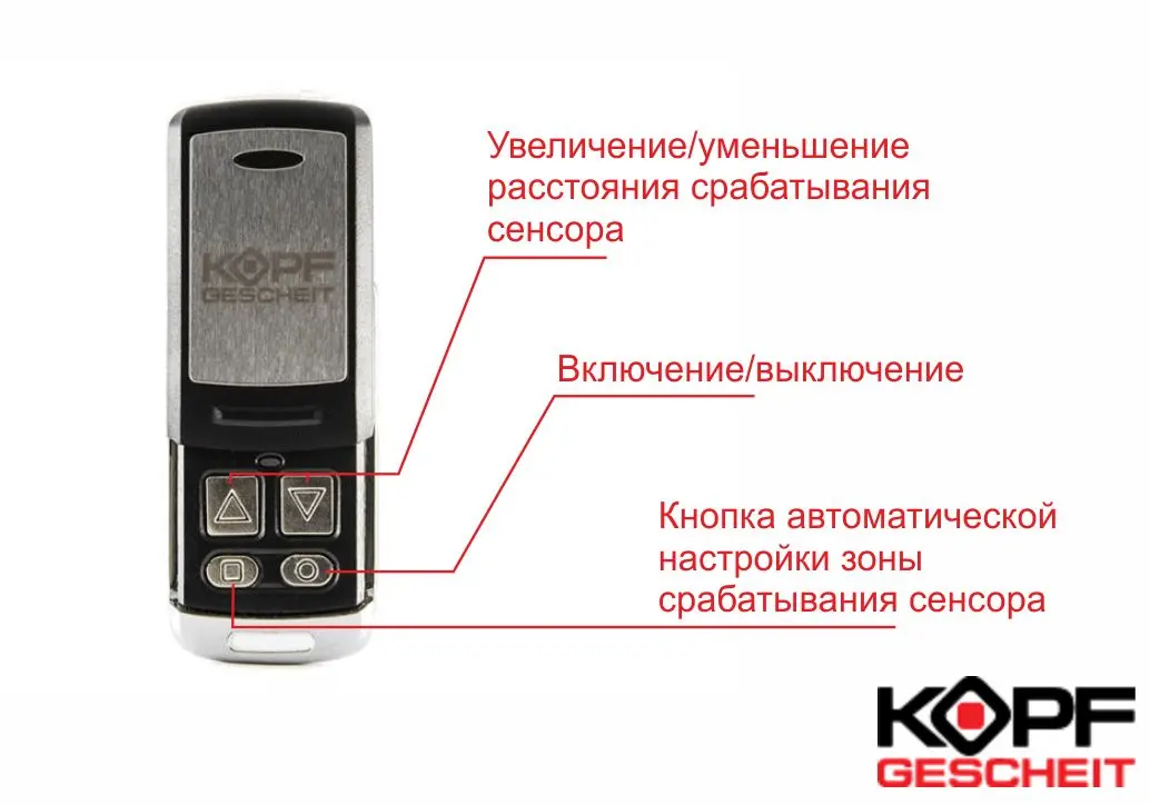 Пульт для настройки чувствительности сенсоров KG000 RC Kopfgescheit